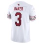 Budda Baker Arizona Cardinals Nike Vapor F.U.S.E. Limited Jersey - White Budda Baker Arizona Cardinals Nike Vapor F.U.S.E. Limited Jersey - White