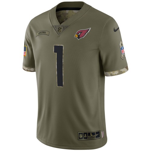 Kyler Murray Arizona Cardinals Nike 2022 Salute To Service Limited Jersey - Olive Kyler Murray Arizona Cardinals Nike 2022 Salute To Service Limited Jersey - Olive