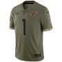 Kyler Murray Arizona Cardinals Nike 2022 Salute To Service Limited Jersey - Olive Kyler Murray Arizona Cardinals Nike 2022 Salute To Service Limited Jersey - Olive