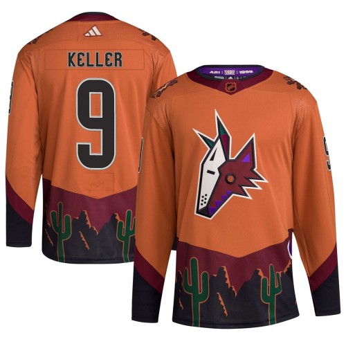 Clayton Keller Arizona Coyotes adidas Reverse Retro 2.0 Authentic Player Jersey - Burnt Orange Clayton Keller Arizona Coyotes adidas Reverse Retro 2.0 Authentic Player Jersey - Burnt Orange