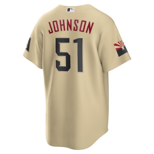 Randy Johnson Arizona Diamondbacks Nike City Connect Replica Player Jersey - Sand Randy Johnson Arizona Diamondbacks Nike City Connect Replica Player Jersey - Sand
