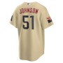 Randy Johnson Arizona Diamondbacks Nike City Connect Replica Player Jersey - Sand Randy Johnson Arizona Diamondbacks Nike City Connect Replica Player Jersey - Sand