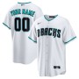 Arizona Diamondbacks Nike Alternate Replica Custom Jersey - White Arizona Diamondbacks Nike Alternate Replica Custom Jersey - White