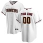 Arizona Diamondbacks Nike Home Replica Custom Jersey - White Arizona Diamondbacks Nike Home Replica Custom Jersey - White