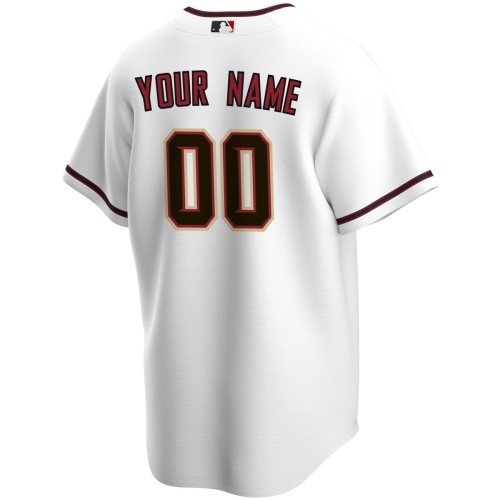 Arizona Diamondbacks Nike Home Replica Custom Jersey - White Arizona Diamondbacks Nike Home Replica Custom Jersey - White