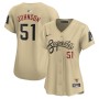Randy Johnson Arizona Diamondbacks Nike Women's City Connect Retired Player Jersey - Sand Randy Johnson Arizona Diamondbacks Nike Women's City Connect Retired Player Jersey - Sand