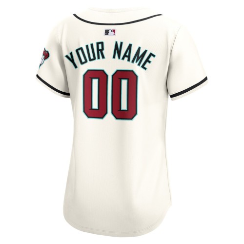Arizona Diamondbacks Nike Women's Home Limited Custom Jersey - White Arizona Diamondbacks Nike Women's Home Limited Custom Jersey - White