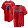 Eddie Rosario Atlanta Braves Nike Alternate Replica Player Jersey - Red Eddie Rosario Atlanta Braves Nike Alternate Replica Player Jersey - Red