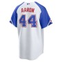 Hank Aaron Atlanta Braves Nike 2023 City Connect Replica Player Jersey - White Hank Aaron Atlanta Braves Nike 2023 City Connect Replica Player Jersey - White