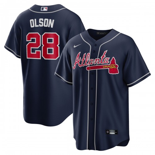 Matt Olson Atlanta Braves Nike Alternate Replica Player Jersey - Navy Matt Olson Atlanta Braves Nike Alternate Replica Player Jersey - Navy