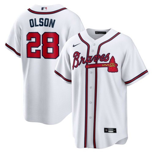 Matt Olson Atlanta Braves Nike Home Replica Player Jersey - White Matt Olson Atlanta Braves Nike Home Replica Player Jersey - White