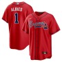 Ozzie Albies Atlanta Braves Nike Alternate Replica Player Name Jersey - Red Ozzie Albies Atlanta Braves Nike Alternate Replica Player Name Jersey - Red