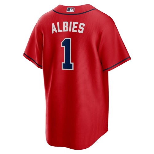 Ozzie Albies Atlanta Braves Nike Alternate Replica Player Name Jersey - Red Ozzie Albies Atlanta Braves Nike Alternate Replica Player Name Jersey - Red