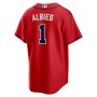 Ozzie Albies Atlanta Braves Nike Alternate Replica Player Name Jersey - Red Ozzie Albies Atlanta Braves Nike Alternate Replica Player Name Jersey - Red
