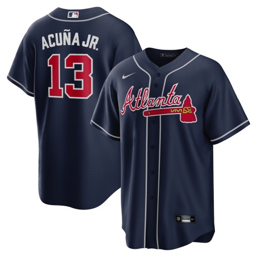 Ronald Acuna Jr. Atlanta Braves Nike Alternate Replica Player Name Jersey - Navy Ronald Acuna Jr. Atlanta Braves Nike Alternate Replica Player Name Jersey - Navy