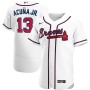 Ronald Acuna Jr. Atlanta Braves Nike Home Authentic Player Jersey - White Ronald Acuna Jr. Atlanta Braves Nike Home Authentic Player Jersey - White