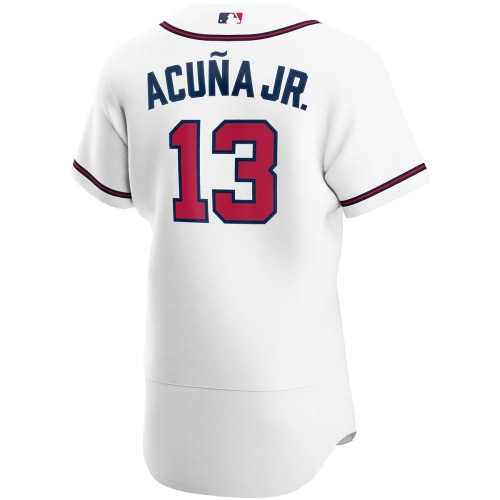 Ronald Acuna Jr. Atlanta Braves Nike Home Authentic Player Jersey - White Ronald Acuna Jr. Atlanta Braves Nike Home Authentic Player Jersey - White