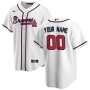 Atlanta Braves Nike Home Replica Custom Jersey - White Atlanta Braves Nike Home Replica Custom Jersey - White