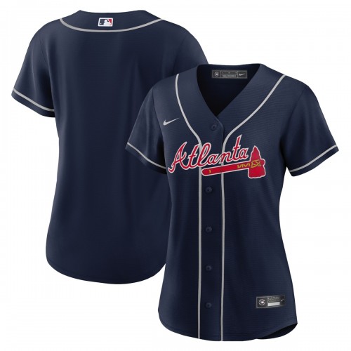 Atlanta Braves Nike Women's Alternate Replica Team Jersey - Navy Atlanta Braves Nike Women's Alternate Replica Team Jersey - Navy
