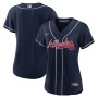 Atlanta Braves Nike Women's Alternate Replica Team Jersey - Navy Atlanta Braves Nike Women's Alternate Replica Team Jersey - Navy
