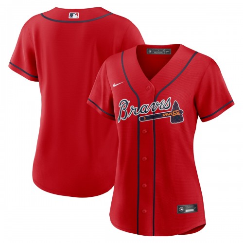 Atlanta Braves Nike Women's Alternate Replica Team Jersey - Red Atlanta Braves Nike Women's Alternate Replica Team Jersey - Red