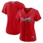 Atlanta Braves Nike Women's Alternate Replica Team Jersey - Red Atlanta Braves Nike Women's Alternate Replica Team Jersey - Red