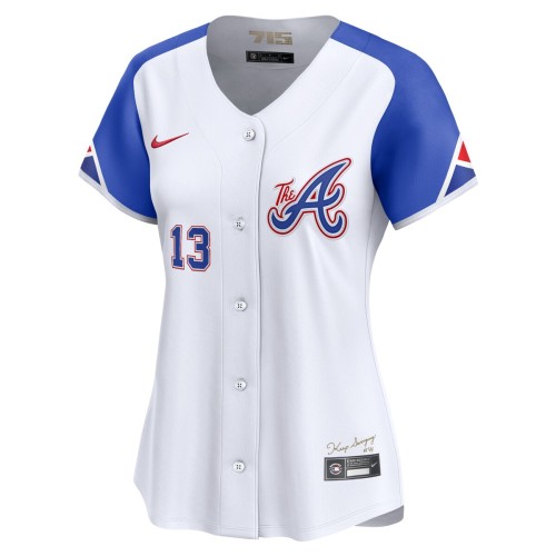Ronald Acuña Jr. Atlanta Braves Nike Women's City Connect Limited Player Jersey - White Ronald Acuña Jr. Atlanta Braves Nike Women's City Connect Limited Player Jersey - White