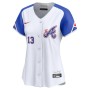 Ronald Acuña Jr. Atlanta Braves Nike Women's City Connect Limited Player Jersey - White Ronald Acuña Jr. Atlanta Braves Nike Women's City Connect Limited Player Jersey - White