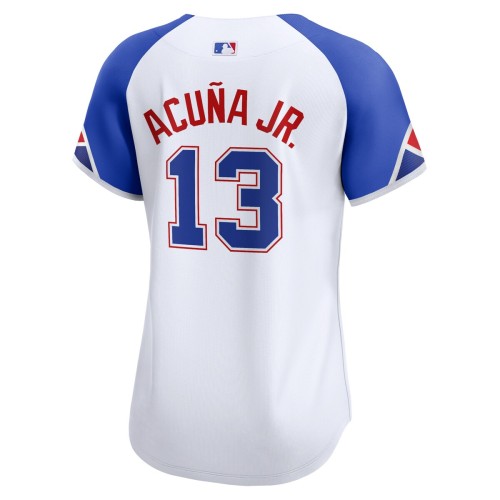 Ronald Acuña Jr. Atlanta Braves Nike Women's City Connect Limited Player Jersey - White Ronald Acuña Jr. Atlanta Braves Nike Women's City Connect Limited Player Jersey - White
