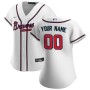 Atlanta Braves Nike Women's Home Replica Custom Jersey - White Atlanta Braves Nike Women's Home Replica Custom Jersey - White