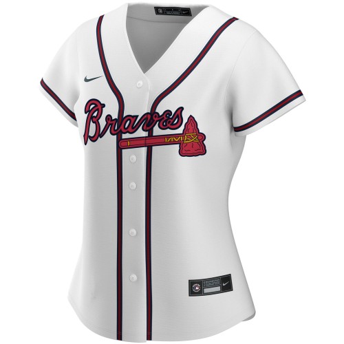 Atlanta Braves Nike Women's Home Replica Custom Jersey - White Atlanta Braves Nike Women's Home Replica Custom Jersey - White
