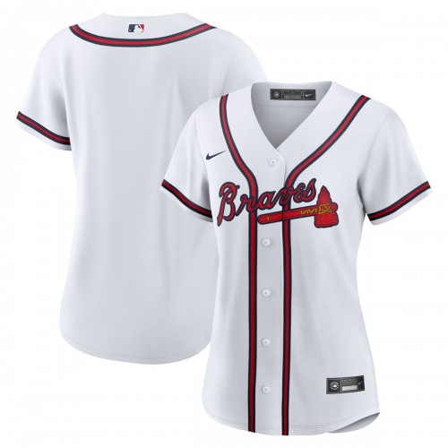Atlanta Braves Nike Women's Home Replica Team Jersey - White Atlanta Braves Nike Women's Home Replica Team Jersey - White