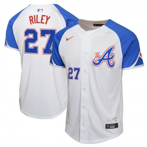 Austin Riley Atlanta Braves Nike Youth City Connect Limited Player Jersey - White Austin Riley Atlanta Braves Nike Youth City Connect Limited Player Jersey - White