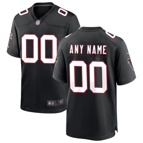 Atlanta Falcons Nike Throwback Custom Game Jersey - Black Atlanta Falcons Nike Throwback Custom Game Jersey - Black
