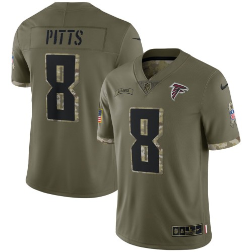 Kyle Pitts Atlanta Falcons Nike 2022 Salute To Service Limited Jersey - Olive Kyle Pitts Atlanta Falcons Nike 2022 Salute To Service Limited Jersey - Olive