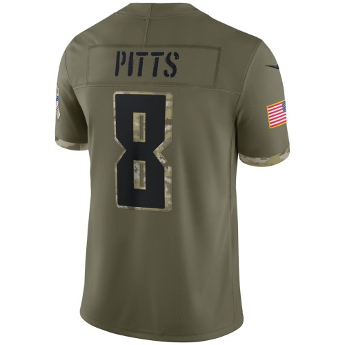 Kyle Pitts Atlanta Falcons Nike 2022 Salute To Service Limited Jersey - Olive Kyle Pitts Atlanta Falcons Nike 2022 Salute To Service Limited Jersey - Olive