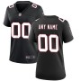 Atlanta Falcons Nike Women's Throwback Custom Game Jersey - Black Atlanta Falcons Nike Women's Throwback Custom Game Jersey - Black