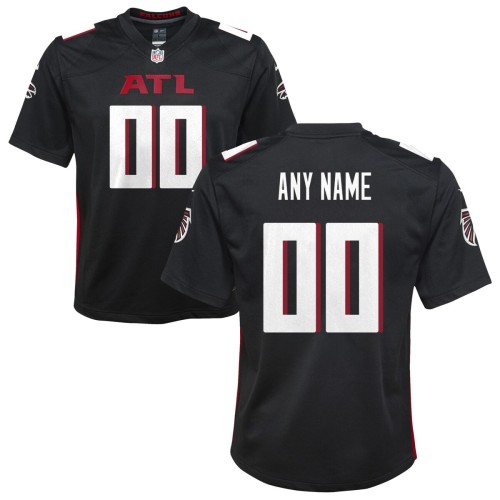 Atlanta Falcons Nike Youth Custom Game Jersey - Black Atlanta Falcons Nike Youth Custom Game Jersey - Black