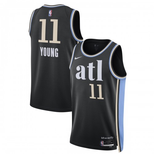 Trae Young Atlanta Hawks Nike Unisex 2023/24 Swingman Jersey - Black - City Edition Trae Young Atlanta Hawks Nike Unisex 2023/24 Swingman Jersey - Black - City Edition