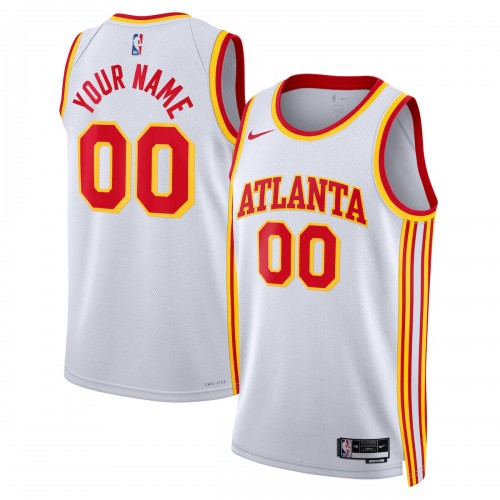 Atlanta Hawks Nike Unisex 2022/23 Swingman Custom Jersey White - Association Edition Atlanta Hawks Nike Unisex 2022/23 Swingman Custom Jersey White - Association Edition
