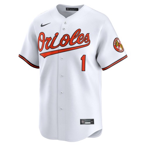 Baltimore Orioles Nike #1 Dad Home Limited Jersey - White Baltimore Orioles Nike #1 Dad Home Limited Jersey - White