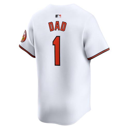 Baltimore Orioles Nike #1 Dad Home Limited Jersey - White Baltimore Orioles Nike #1 Dad Home Limited Jersey - White