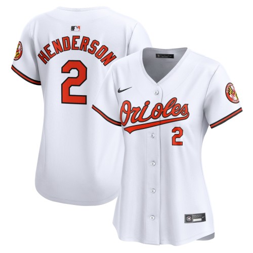 Gunnar Henderson Baltimore Orioles Nike Women's Home Limited Player Jersey - White Gunnar Henderson Baltimore Orioles Nike Women's Home Limited Player Jersey - White