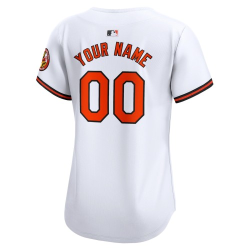 Baltimore Orioles Nike Women's Home Limited Custom Jersey - White Baltimore Orioles Nike Women's Home Limited Custom Jersey - White