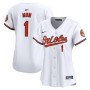 Baltimore Orioles Nike Women's #1 Mom Home Limited Jersey - White Baltimore Orioles Nike Women's #1 Mom Home Limited Jersey - White