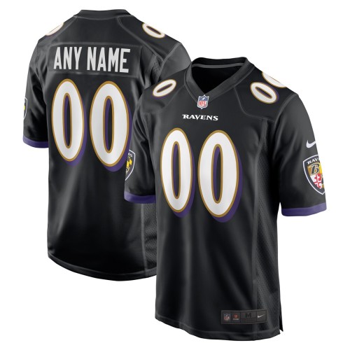 Baltimore Ravens Nike Alternate Custom Game Jersey - Black Baltimore Ravens Nike Alternate Custom Game Jersey - Black
