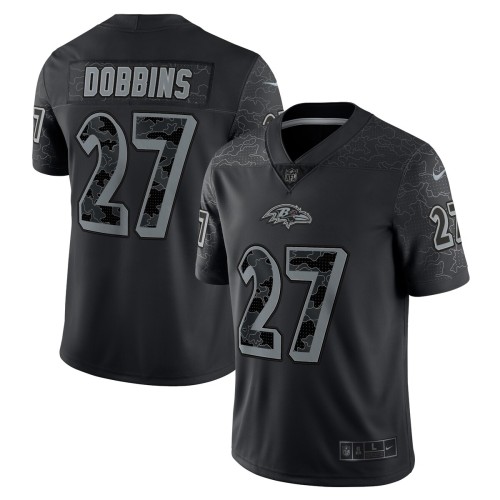 J.K. Dobbins Baltimore Ravens Nike RFLCTV Limited Jersey - Black J.K. Dobbins Baltimore Ravens Nike RFLCTV Limited Jersey - Black