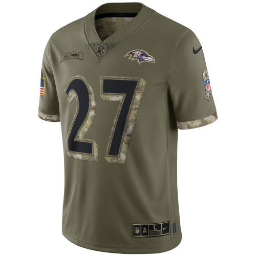 J.K. Dobbins Baltimore Ravens Nike 2022 Salute To Service Limited Jersey - Olive J.K. Dobbins Baltimore Ravens Nike 2022 Salute To Service Limited Jersey - Olive