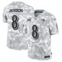 Lamar Jackson Baltimore Ravens Nike 2024 Salute to Service Limited Jersey - Arctic Camo Lamar Jackson Baltimore Ravens Nike 2024 Salute to Service Limited Jersey - Arctic Camo