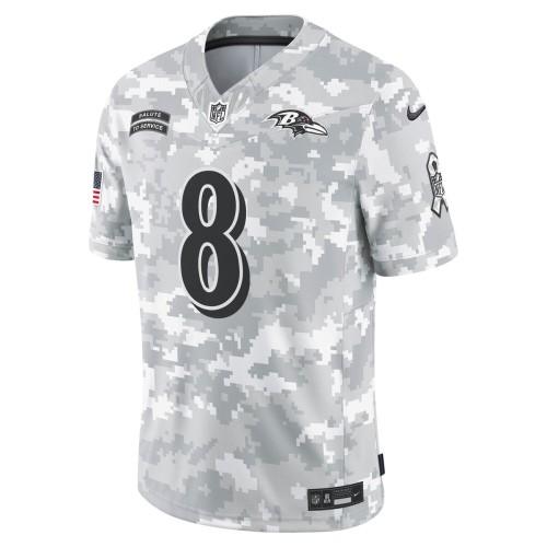 Lamar Jackson Baltimore Ravens Nike 2024 Salute to Service Limited Jersey - Arctic Camo Lamar Jackson Baltimore Ravens Nike 2024 Salute to Service Limited Jersey - Arctic Camo